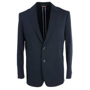 New Tommy Hilfiger TH Tech Men's 42S Navy Blue Jersey Performance Stretch Blazer